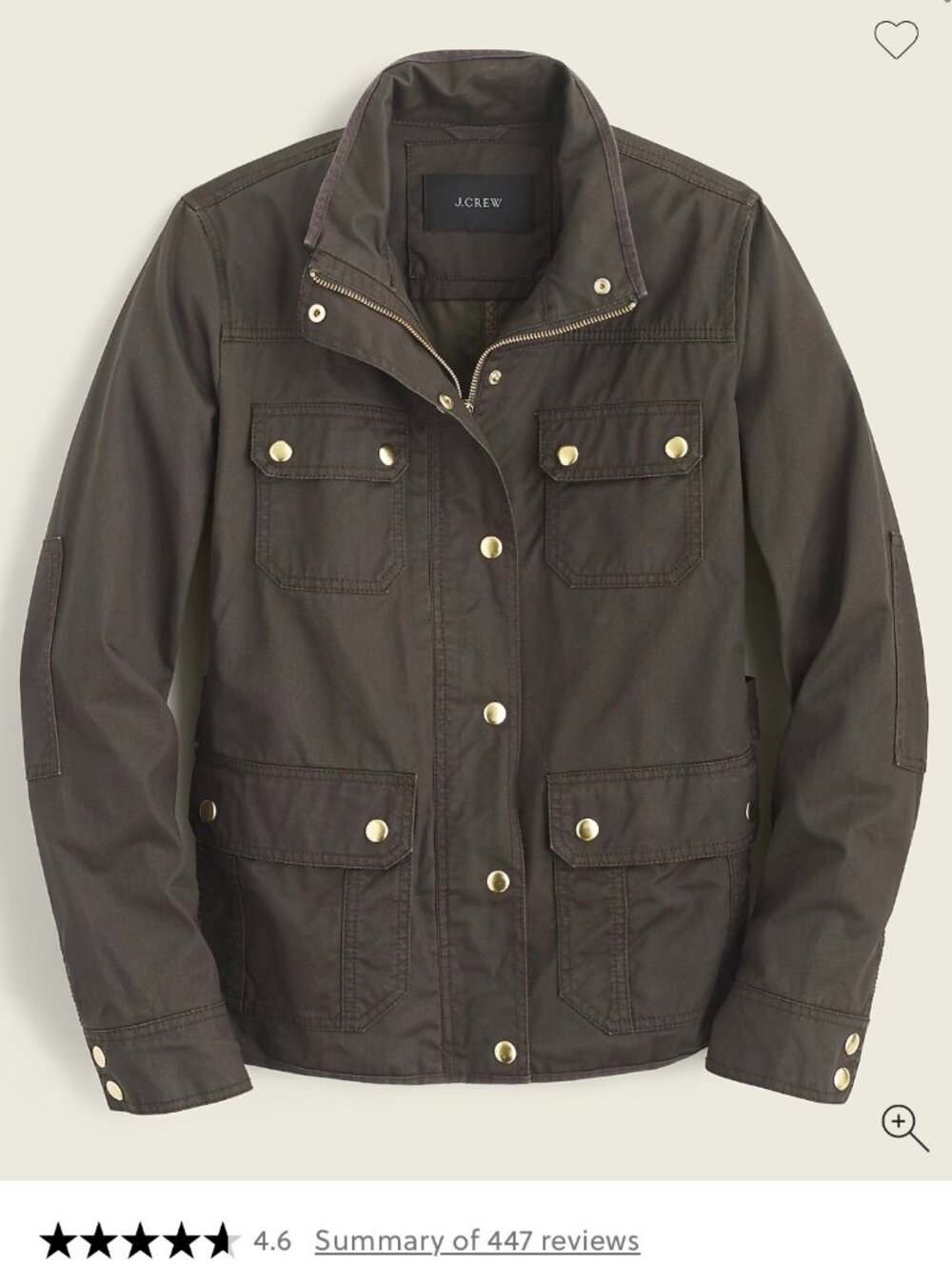 J.Crew Downtown Field Jacket Size S
